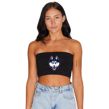 Load image into Gallery viewer, UConn Black Bandeau Top