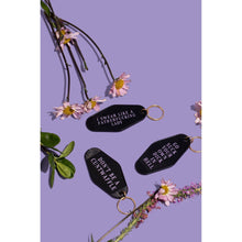 Load image into Gallery viewer, ULTRA SWEARY I Swear Like a Fatherf*cking Lady Motel Keychain in Black