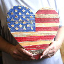 Load image into Gallery viewer, USA Pallet Wood Hearts