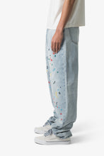 Load image into Gallery viewer, Ultra Baggy Chainstitch Denim - Light Blue