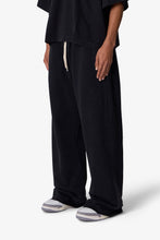 Load image into Gallery viewer, Ultra Baggy Heavy Fleece Sweatpants - Washed Black