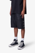 Load image into Gallery viewer, Ultra Baggy Leather Studded Shorts - Black