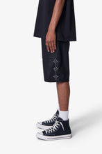 Load image into Gallery viewer, Ultra Baggy Leather Studded Shorts - Black