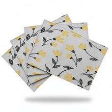 Load image into Gallery viewer, DaDa Bedding Set of 4-Pieces Sunshine Yellow Fleur Spring Tapestry Dining Table Placemats 13” x 19” (18112)