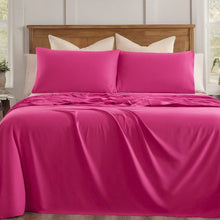 Load image into Gallery viewer, Tache Microfiber Rose Pink Bed Sheet Set (505-RP-BSS)