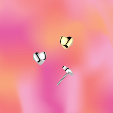 Load image into Gallery viewer, Heart Flat Back Stud