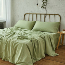 Load image into Gallery viewer, Tache Microfiber Sage Green Bed Sheet Set (202-SG-BSS)