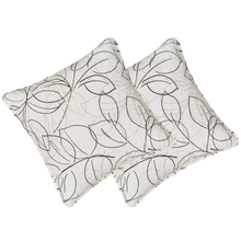Load image into Gallery viewer, Tache Modern Abstract Leaf Line Art Foliage White Grey Black Gold Cushion Covers / Euro Sham (TJ3571)