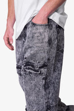 Load image into Gallery viewer, V741 Front Washed Cargo Denim - Grey
