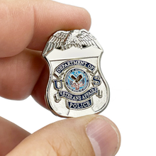 Load image into Gallery viewer, BL6-015 VA Veterans Affairs Administration lapel pin for Police Officer Detective