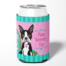 Load image into Gallery viewer, Happy Valentine's Day Boston Terrier Can or Bottle Hugger VHA3001CC