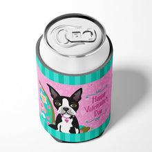 Load image into Gallery viewer, Happy Valentine's Day Boston Terrier Can or Bottle Hugger VHA3001CC