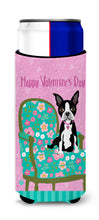 Load image into Gallery viewer, Happy Valentine's Day Boston Terrier Slim Can Hugger – Fun &amp; Functional Drink Coolers VHA3001MUK