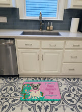 Load image into Gallery viewer, Happy Valentine's Day Pug Machine Washable Memory Foam Mat