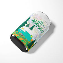 Load image into Gallery viewer, Let's Adventure Glamping Trailer Can or Bottle Hugger VHA3003CC