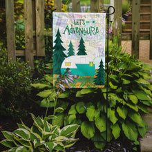 Load image into Gallery viewer, Let's Adventure Glamping Trailer Garden Flag - Outdoor Decorative Yard Flag VHA3003GF