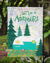 Load image into Gallery viewer, Let's Adventure Glamping Trailer Garden Flag - Outdoor Decorative Yard Flag VHA3003GF