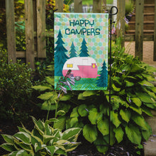 Load image into Gallery viewer, Happy Campers Glamping Trailer Garden Flag - Outdoor Decorative Yard Flag VHA3004GF