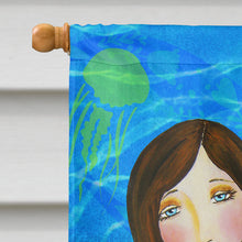Load image into Gallery viewer, Welcome Mermaid Flag Canvas House Size VHA3010CHF