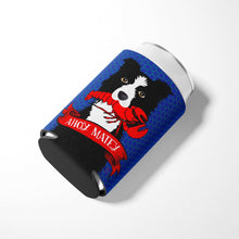 Load image into Gallery viewer, Ahoy Matey Nautical Border Collie Can or Bottle Hugger VHA3011CC