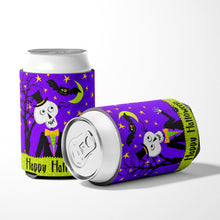 Load image into Gallery viewer, Happy Halloween Skeleton Can or Bottle Hugger VHA3014CC