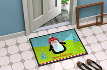 Load image into Gallery viewer, Merry Christmas Happy Penguin Doormat - 24x36 Decorative Floor Mat – Indoor/Outdoor Rug with Artistic Flair VHA3015JMAT