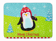 Load image into Gallery viewer, Merry Christmas Happy Penguin Machine Washable Memory Foam Mat VHA3015RUG