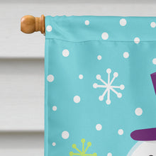 Load image into Gallery viewer, Christmas Snowman Let it Snow Flag Canvas House Size VHA3017CHF