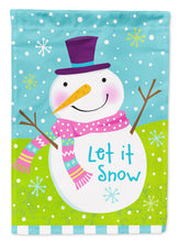Load image into Gallery viewer, Christmas Snowman Let it Snow Flag Canvas House Size VHA3017CHF