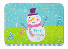 Load image into Gallery viewer, Christmas Snowman Let it Snow Machine Washable Memory Foam Mat VHA3017RUG