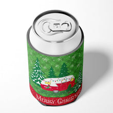 Load image into Gallery viewer, Christmas Vintage Glamping Trailer Can or Bottle Hugger VHA3018CC