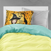 Load image into Gallery viewer, Halloween Wicked Witch Fabric Standard Pillowcase – Artistic Decorative Front, White Back VHA3019PILLOWCASE