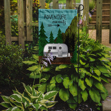 Load image into Gallery viewer, Airstream Camper Adventure Awaits Garden Flag - Outdoor Decorative Yard Flag VHA3022GF