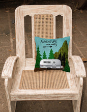 Load image into Gallery viewer, Airstream Camper Adventure Awaits Fabric Decorative Pillow VHA3022PW1818