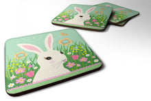 Load image into Gallery viewer, Easter Bunny Rabbit Coasters - Set of 4 Lightweight Foam, Absorbent Drink Coasters