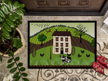 Load image into Gallery viewer, Folk Art Country House Doormat - 18x27 Decorative Floor Mat – Indoor/Outdoor Rug with Artistic Flair VHA3024MAT
