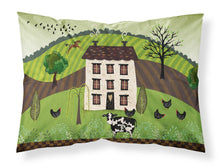 Load image into Gallery viewer, Folk Art Country House Fabric Standard Pillowcase – Artistic Decorative Front, White Back VHA3024PILLOWCASE