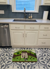 Load image into Gallery viewer, Folk Art Country House Machine Washable Memory Foam Mat VHA3024RUG