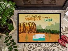 Load image into Gallery viewer, Retro Camper Camping Wander Doormat - 18x27 Decorative Floor Mat – Indoor/Outdoor Rug with Artistic Flair VHA3025MAT