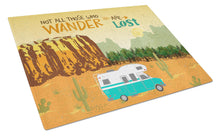 Load image into Gallery viewer, RV Camper Camping Wander Glass Cutting Boards – Durable, Decorative Kitchen Art Large VHA3027LCB
