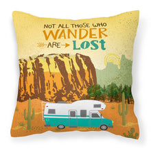 Load image into Gallery viewer, RV Camper Camping Wander Fabric Decorative Pillow VHA3027PW1818