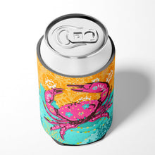 Load image into Gallery viewer, Coastal Pink Crab Can or Bottle Hugger VHA3028CC