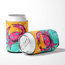 Load image into Gallery viewer, Coastal Pink Crab Can or Bottle Hugger VHA3028CC