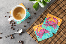 Load image into Gallery viewer, Coastal Pink Crab Foam Coaster  VHA3028FC