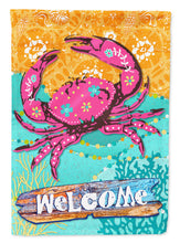 Load image into Gallery viewer, Coastal Pink Crab Garden Flag - Outdoor Decorative Yard Flag VHA3028GF