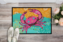 Load image into Gallery viewer, Coastal Pink Crab Doormat - 18x27 Decorative Floor Mat – Indoor/Outdoor Rug with Artistic Flair VHA3028MAT