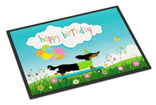 Load image into Gallery viewer, Happy Birthday Dachshund Doormat - 24x36 Decorative Floor Mat – Indoor/Outdoor Rug with Artistic Flair VHA3029JMAT