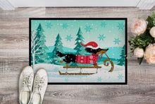 Load image into Gallery viewer, Merry Christmas Dachshund Doormat - 18x27 Decorative Floor Mat – Indoor/Outdoor Rug with Artistic Flair VHA3030MAT