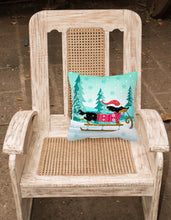 Load image into Gallery viewer, Merry Christmas Dachshund Fabric Decorative Pillow VHA3030PW1818