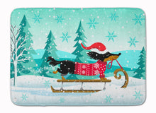 Load image into Gallery viewer, Merry Christmas Dachshund Machine Washable Memory Foam Mat VHA3030RUG